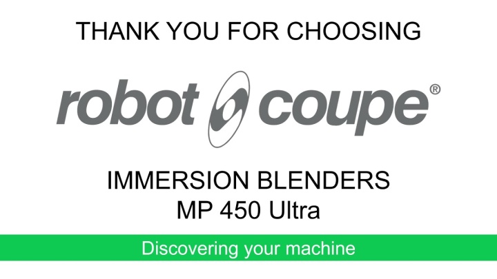 Robot-Coupe MP 450 Your machine