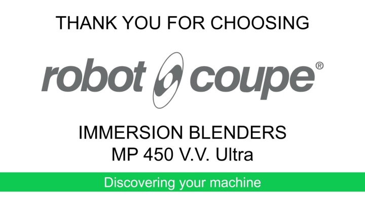 Robot-Coupe MP 450 V.V. Your machine