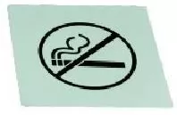 Табличка "Не курить" MGSteel 125*125 мм. нерж.