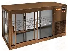 Настольная холодильная витрина сквозная HICOLD VRL T 1100 R Bronze