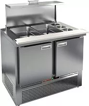 Стол холодильный для салатов HICOLD SLE3-11GN полипропилен без борта