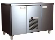 Стол холодильный CARBOMA T70 M2-1 0430-2 (2GN/NT) корпус нерж., 2 двери, с бортом