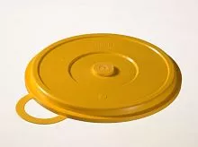 Пластиковая крышка для тарелки для второго блюда с кольцевой ручкой, цвет желтый MenüMobil CLASSIC