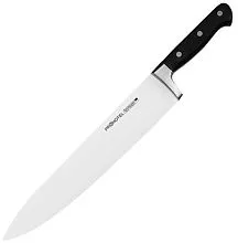 Нож поварской PROHOTEL AG00801-04 сталь нерж., пластик, L=440/300, B=55мм, черный, металлич.