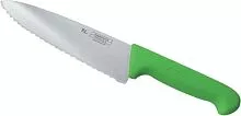 Нож поварской P.L. Proff Cuisine Pro-line 99002263 нерж.сталь, пластик, L=25 см, зеленый