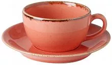 Чашка чайная PORLAND Seasons 322125 фарфор, 207 мл, D=12, H=5,5 см, оранжевый