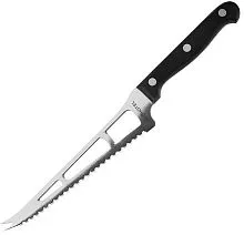 Нож для сыра PROHOTEL AS0356-01 сталь нерж., полиоксиметилен, L=23/10см, металлич., черный