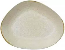 Блюдо круглое KUTAHYA Sand Wind BNGLX30DU890552 фарфор, D=30, H=3 см, песочный/коричневый