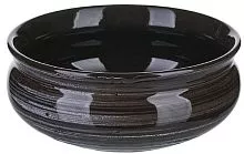 Тарелка глубокая Борисовская Керамика МАР00011193 керамика, 0, 5л, D=14, H=6см, черный, серый