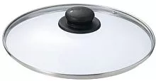 Крышка GVURA KC*GTL24110 стекло, D=24 см, прозрачный, черный