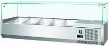 Витрина настольная холодильная KORECO 5*GN1/4 -150 мм VRX1200330(335I)