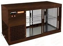Настольная холодильная витрина сквозная HICOLD VRL T 900 L Brown