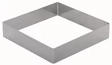 Форма для торта квадратная LUXSTAHL 220 мм, нержавеющая сталь