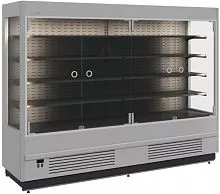 Горка холодильная CARBOMA FC20-07 VM 2,5-1 LIGHT фронт X0, серо-черный