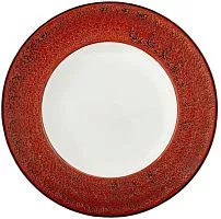 Тарелка глубокая WILMAX Splash WL-667227/A фарфор, D=25,5 см, красный