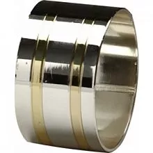 Кольцо для салфеток LUXSTAHL 42 мм серебро с золотом [DS-С22] кт712