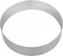 Форма для торта круглая LUXSTAHL 200 мм, нержавеющая сталь мки013