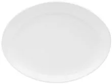 Тарелка овальная без рима PORLAND Soley 04A+P001433 фарфор 28 см, белый