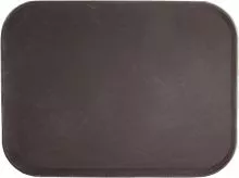 Поднос прорезиненный прямоугольный LUXSTAHL 460х360х30 мм коричневый [1418CT Brown] кт06