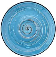 Блюдце WILMAX Spiral WL-669635/B фарфор, D=14 см, голубой