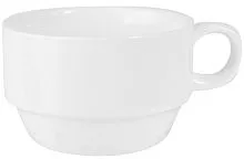 Чашка кофейная KUNSTWERK A0494 фарфор, 125мл, D=72, H=40, L=92мм, белый