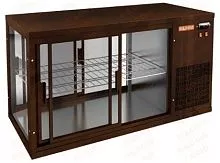 Настольная холодильная витрина сквозная HICOLD VRL T 1100 R Brown