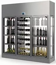 Шкаф винный ENOFRIGO WINE LIBRARY+ 3P ISOLA H220 P60 серебристый