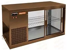 Настольная холодильная витрина HICOLD VRL 900 L Bronze