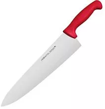 Нож поварской PROHOTEL AS00301-06Red сталь нерж., пластик, L=435/285, B=65мм, красный, металлич.