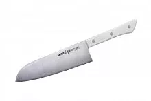 Нож кухонный Сантоку SAMURA HARAKIRI SHR-0095W/K 175 мм
