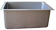 Цельнотянутая ванна-вкладыш матовая BILGE INOKS 1020х570х380мм для котломойки