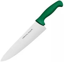 Нож поварской PROHOTEL AS00301-05Gr сталь нерж., пластик, L=380/240, B=55мм, зелен., металлич.