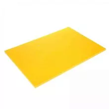 Доска разделочная PADERNO 42539-01 пластик, L=60, B=40 см, желтый