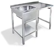 Стол для грязной посуды KAYMAN СПМФ-121/1207 левый