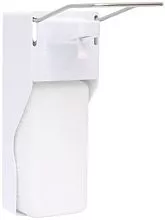 Дозатор для жидкого мыла и дезинфицирующих средств DEZON Био-эконом локтевой, с рассекателем, 1л, пл