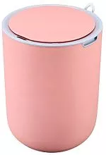 Ведро для мусора FOODATLAS JAH-6011 8л, сенсорное, круглое, розовый