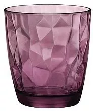 Стакан олд фэшн BORMIOLI ROCCO Даймонд 3.02258 стекло, 385 мл, D=9,1, H=10,3 см, фиолетовый