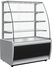 Витрина холодильная кондитерская CARBOMA K70 VM 1,3-1 0011-9005 (ВХСв - 1,3д) (техно)