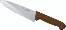 Нож поварской P.L. Proff Cuisine Pro-line 99002272 нерж.сталь, пластик, L=25 см, коричневый