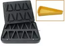 Форма для 14 треугольных тарталеток 110*60 мм для тарталетницы DHTartmatic Kocateq Plate44