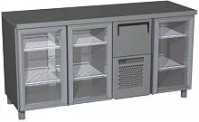 Стол холодильный с бортом CARBOMA T57 M3-1-G 9006-2 BAR-360C корпус серый