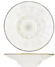 Тарелка для пасты KUNSTWERK Пастораль P6136629-SH115 фарфор, 300мл, D=29, H=7см, зелен.