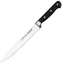 Нож универсальный PROHOTEL AG00803-01 сталь нерж., пластик, L=34/21,B=30мм, черный, металлич.