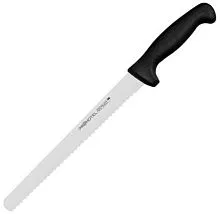 Нож для хлеба PROHOTEL AS00302-02 сталь нерж., пластик, L=390/250, B=25мм, черный, металлич.