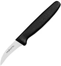 Нож для фигурной нарезки PROHOTEL AS00105-01 сталь нерж., пластик, L=160/160, B=13мм, черный, металл