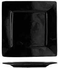 Тарелка квадратная KUNSTWERK A1333W13 фарфор, H=15, L=210, B=210мм, черный