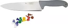 Нож поварской P.L. Proff Cuisine Pro-line 81240295 нерж.сталь, пластик, L=30 см, серый