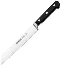 Нож для хлеба ARCOS 256400 сталь нерж., полиоксиметилен, L=303/180, B=30мм, черный, металлич.